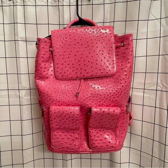sports chic Handbags - Pink Sports Chic Bag Backpack Zipper Animal texture